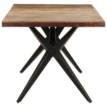 vidaXL Τραπεζαρία 180x90x76cm από Μασίφ Ανακυκλωμένο Ξύλο 1 τεμ.