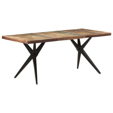 vidaXL Τραπεζαρία 180x90x76cm από Μασίφ Ανακυκλωμένο Ξύλο 1 τεμ.