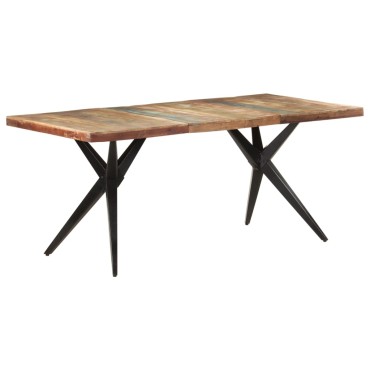 vidaXL Τραπεζαρία 180x90x76cm από Μασίφ Ανακυκλωμένο Ξύλο 1 τεμ.