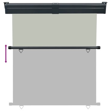 vidaXL Σκίαστρο Βεράντας Πλαϊνό Γκρι 175 x 250 εκ.