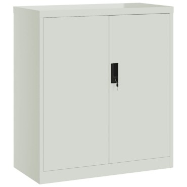 vidaXL Αρχειοθήκη Ανοιχτό Γκρι 79x40x90cm από Ατσάλι 1 τεμ.