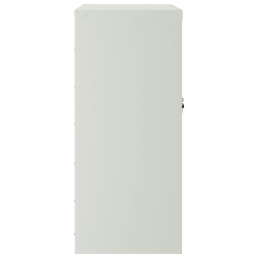 vidaXL Αρχειοθήκη Ανοιχτό Γκρι 79x40x90cm από Ατσάλι 1 τεμ.