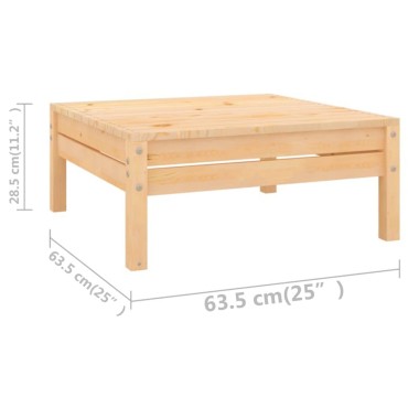 vidaXL Σαλόνι Κήπου 13 τεμ. από Ξύλο Πεύκου 63,5x63,5x62,5cm
