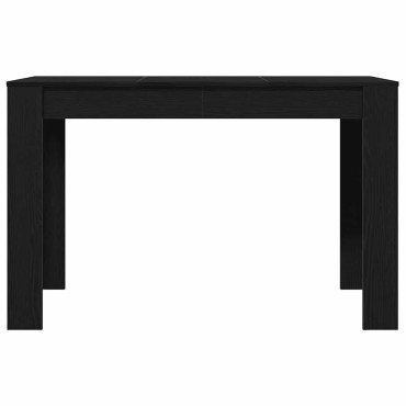 vidaXL Τραπεζαρία Μαύρο Δρυς 120x60x76cm από Επεξεργασμένο Ξύλο 1 τεμ.