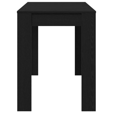 vidaXL Τραπεζαρία Μαύρο Δρυς 120x60x76cm από Επεξεργασμένο Ξύλο 1 τεμ.
