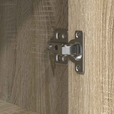 vidaXL Ντουλάπι μπάνιου με ράφια Sonoma δρυς 76,5x35x95cm 1 τεμ.