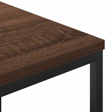 vidaXL Ντουλάπι μπάνιου με ράφια καφέ δρυς 36x35x165cm 1 τεμ.