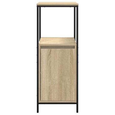 vidaXL Ντουλάπι μπάνιου με ράφια Sonoma δρυς 36x35x95cm 1 τεμ.