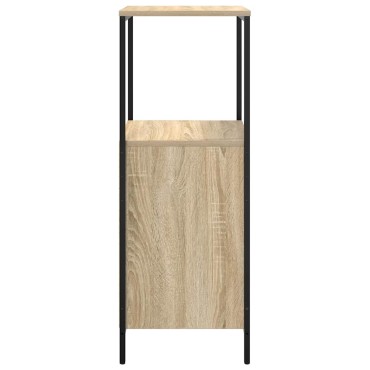 vidaXL Ντουλάπι μπάνιου με ράφια Sonoma δρυς 36x35x95cm 1 τεμ.