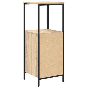 vidaXL Ντουλάπι μπάνιου με ράφια Sonoma δρυς 36x35x95cm 1 τεμ.