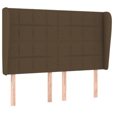 vidaXL Κεφαλάρι με Πτερύγια Σκούρο Καφέ 147x23x118/128cmΥφασμάτινο 1 τεμ.