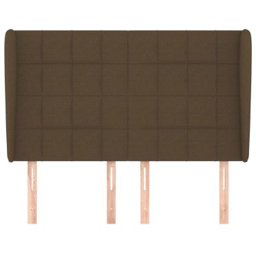 vidaXL Κεφαλάρι με Πτερύγια Σκούρο Καφέ 147x23x118/128cmΥφασμάτινο 1 τεμ.