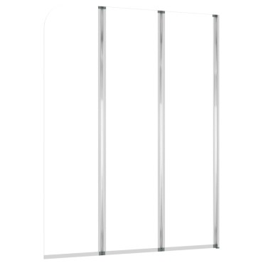 vidaXL Καμπίνες Μπανιέρας 2 τεμ. Διαφανείς 104 x 130 εκ. Ψημένο Γυαλί