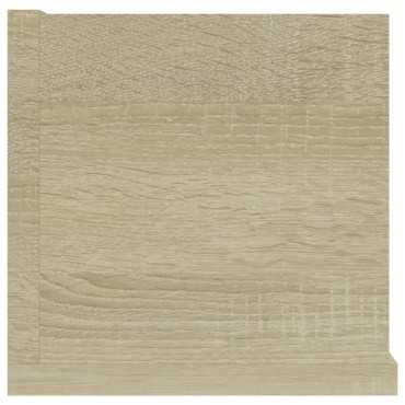 vidaXL Ράφι Τοίχου για CD Sonoma Δρυς 100x18x18cm από Επεξ. Ξύλο 1 τεμ.