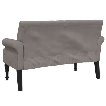 vidaXL Παγκάκι με Πλάτη Taupe 120x62x75,5cm Υφασμάτινο