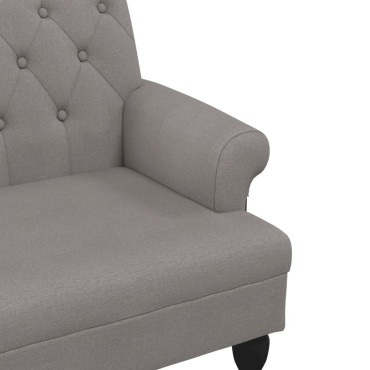 vidaXL Παγκάκι με Πλάτη Taupe 120x62x75,5cm Υφασμάτινο