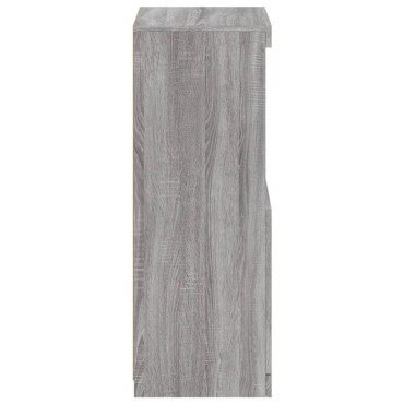 vidaXL Μπουφές με LED Γκρι Sonoma 41x37x100cm 1 τεμ.