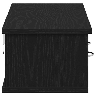 vidaXL Ντουλάπι Τοίχου Μαύρο Δρυς 88x26x18,5cm Επεξεργασμένο Ξύλο 1 τεμ.
