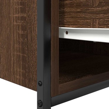 vidaXL ντουλάπι νιπτήρα με συρτάρια καφέ δρυς 90x34,5x60cm