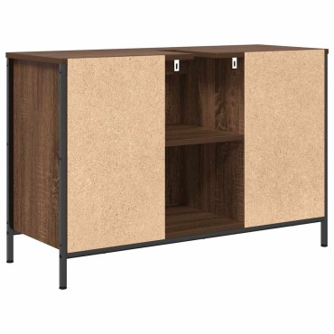 vidaXL ντουλάπι νιπτήρα με συρτάρια καφέ δρυς 90x34,5x60cm