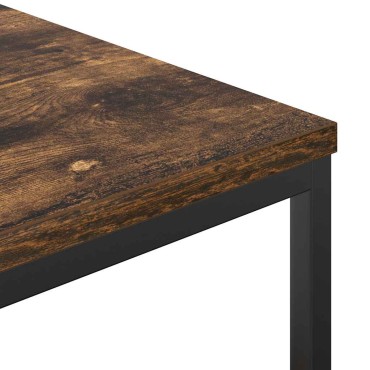 vidaXL Ντουλάπι μπάνιου με ράφια καπνιστή δρυς 36x35x165cm 1 τεμ.