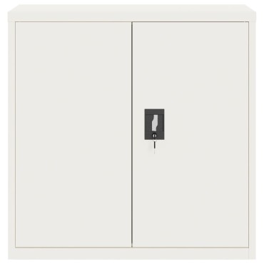 vidaXL Αρχειοθήκη Λευκή 90x40x90cm από Ατσάλι 1 τεμ.