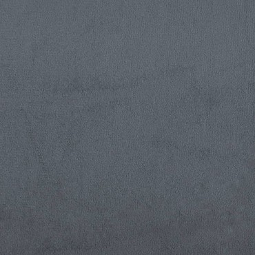 vidaXL Ανάκλιντρο Σκούρο Γκρι Βελούδινο 55x140x70cm 1 τεμ.