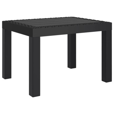 vidaXL Τραπέζι Κήπου Ανθρακί 59x47x40cm Πολυπροπυλένιο 1 τεμ.