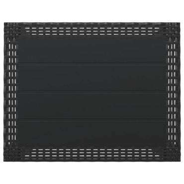 vidaXL Τραπέζι Κήπου Ανθρακί 59x47x40cm Πολυπροπυλένιο 1 τεμ.
