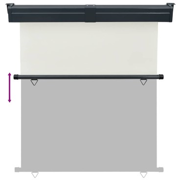 vidaXL Σκίαστρο Βεράντας Πλαϊνό Κρεμ 165 x 250 εκ.