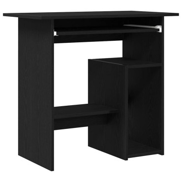 vidaXL Γραφείο Μαύρο Δρυς 80x45x74cm από Επεξεργασμένο Ξύλο 1 τεμ.