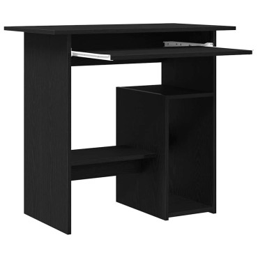 vidaXL Γραφείο Μαύρο Δρυς 80x45x74cm από Επεξεργασμένο Ξύλο 1 τεμ.
