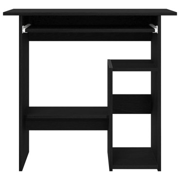 vidaXL Γραφείο Μαύρο Δρυς 80x45x74cm από Επεξεργασμένο Ξύλο 1 τεμ.