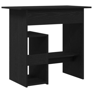 vidaXL Γραφείο Μαύρο Δρυς 80x45x74cm από Επεξεργασμένο Ξύλο 1 τεμ.