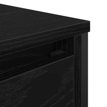 vidaXL ντουλάπι νιπτήρα μπάνιου μαύρο 60x34,5x60cm