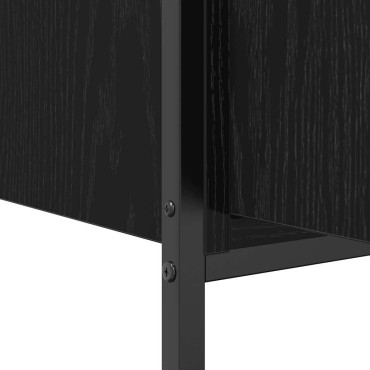 vidaXL ντουλάπι νιπτήρα μπάνιου μαύρο 60x34,5x60cm