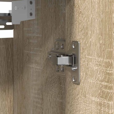 vidaXL Ντουλάπι Μπάνιου με Καθρέφτη Sonoma δρυς 50x21x60cm 1 τεμ.