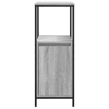 vidaXL Ντουλάπι Μπάνιου με Καθρέφτη Γκρι Sonoma 36x35x95cm 1 τεμ.