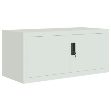 vidaXL Αρχειοθήκη Αν. Γκρι 90x40x130cm Ατσάλινη 2 τεμ.
