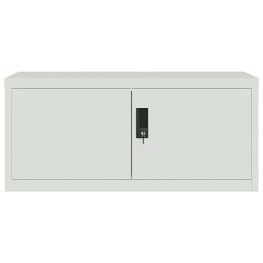 vidaXL Αρχειοθήκη Αν. Γκρι 90x40x130cm Ατσάλινη 2 τεμ.