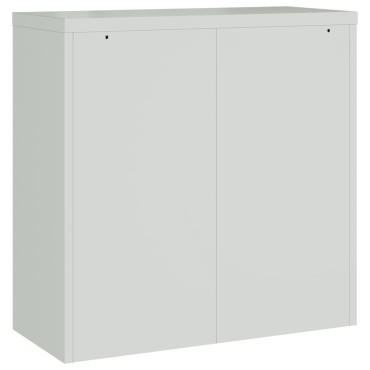 vidaXL Αρχειοθήκη Αν. Γκρι 90x40x130cm Ατσάλινη 2 τεμ.