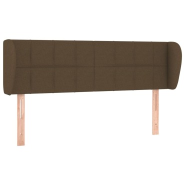 vidaXL Κεφαλάρι με Πτερύγια Σκούρο Καφέ 147x23x78/88cm Υφασμάτινο 1 τεμ.