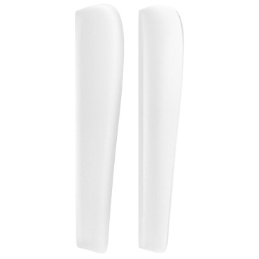 vidaXL Κεφαλάρι με Πτερύγια Λευκό 83x23x118/128cm Συνθετικό Δέρμα 1 τεμ.