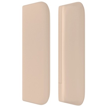 vidaXL Κεφαλάρι με Πτερύγια Καπουτσίνο 163x16x78/88cm Συνθετικό Δέρμα 1 τεμ.
