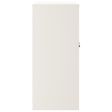 vidaXL Αρχειοθήκη Λευκή 79x40x90cm από Ατσάλι 1 τεμ.