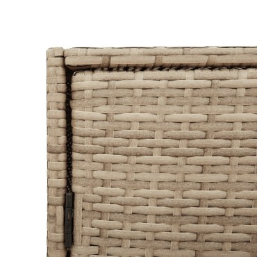 vidaXL Ντουλάπι Αποθήκευσης Κήπου Beige 83x45x76cm Συνθετικό Ρατάν