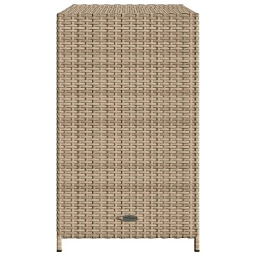 vidaXL Ντουλάπι Αποθήκευσης Κήπου Beige 83x45x76cm Συνθετικό Ρατάν