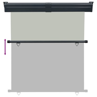 vidaXL Σκίαστρο Βεράντας Πλαϊνό Γκρι 165 x 250 εκ.