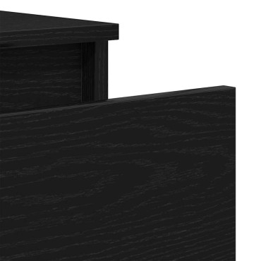 vidaXL Συρταριέρα Μαύρο Δρυς 60x35x98,5cm από Επεξεργασμένο Ξύλο 1 τεμ.