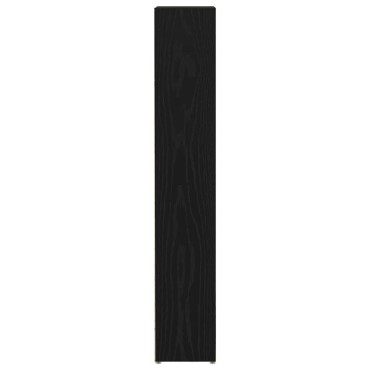 vidaXL Ντουλάπια CD 2 τεμ. Μαύρο Δρυς 21x16x93,5cm Επεξεργασμένο Ξύλο